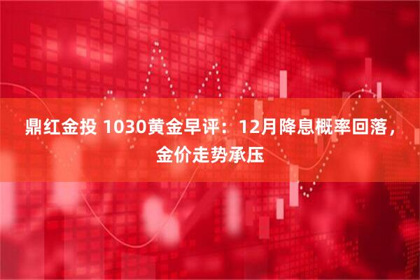 鼎红金投 1030黄金早评：12月降息概率回落，金价走势承压